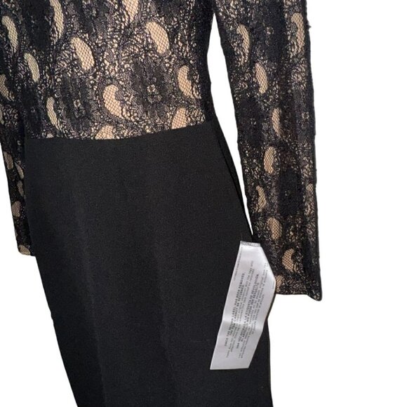 Dress The Population Chante Black Lace Mini Dress Cocktail Sexy size S New - Picture 6 of 8